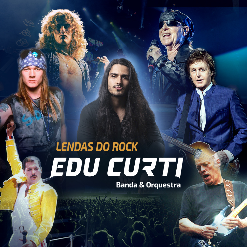 Edu Curti Lendas do Rock Legends banda orquestra espetaculo rock show teatro